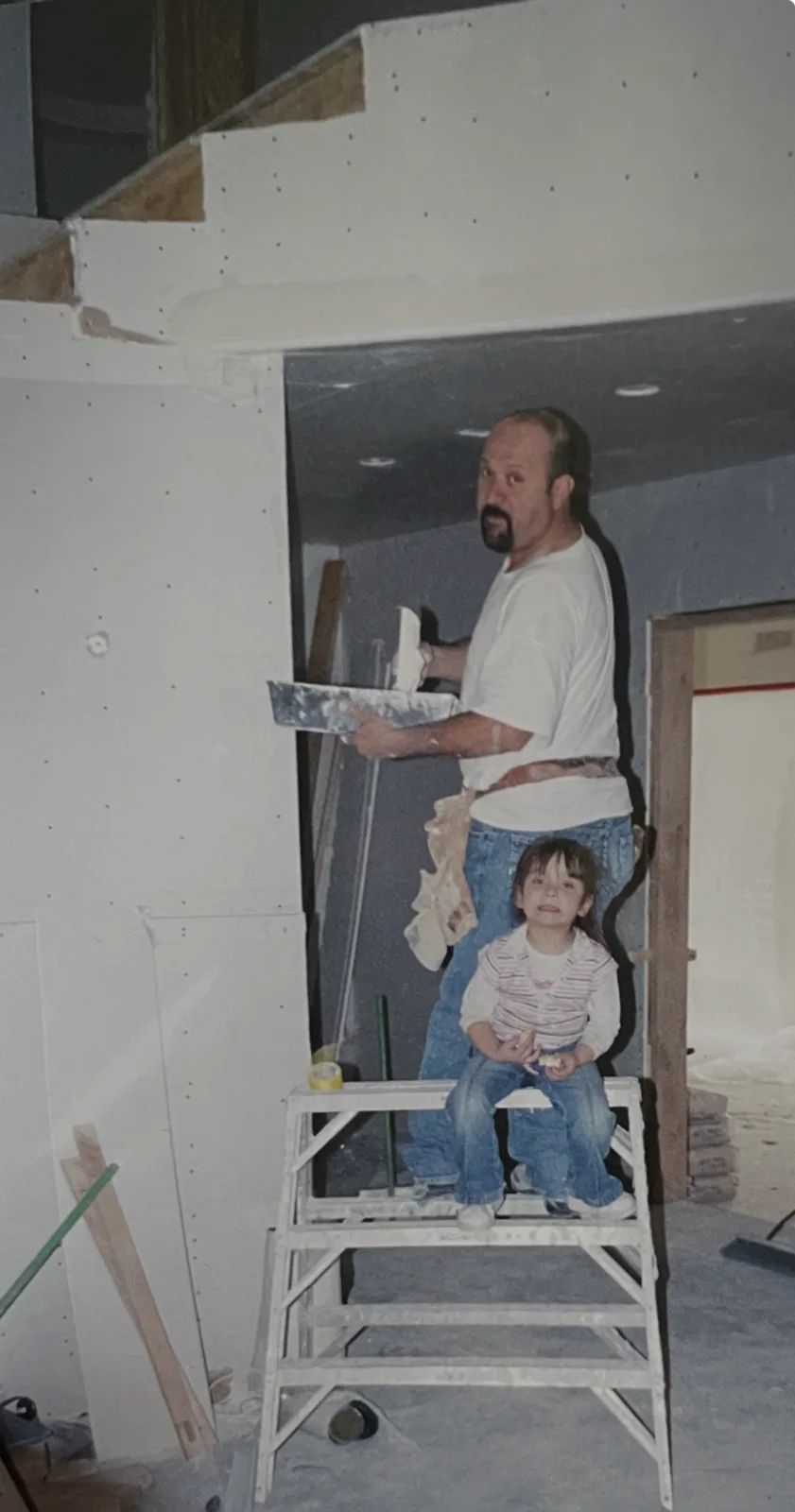Framing the family house, two decades ago