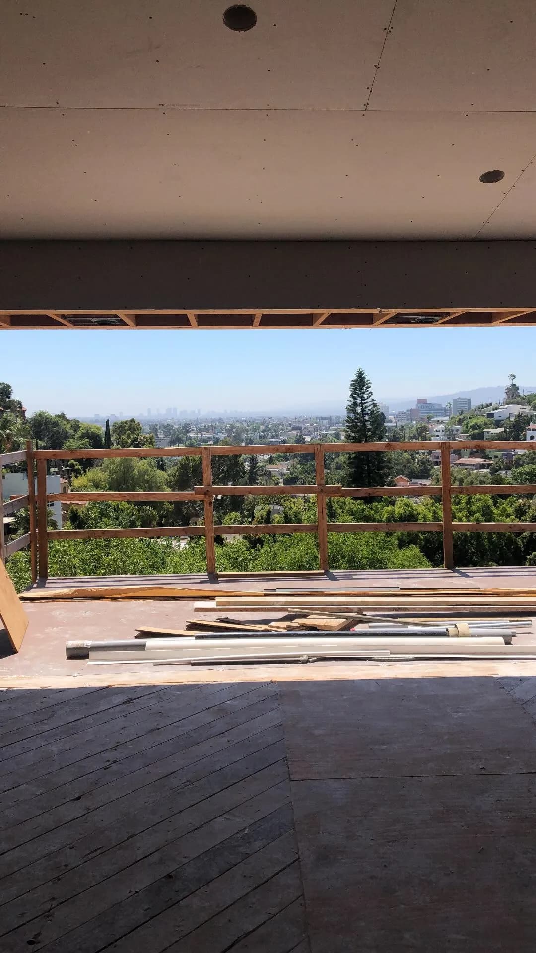 Deck elevation open to the view