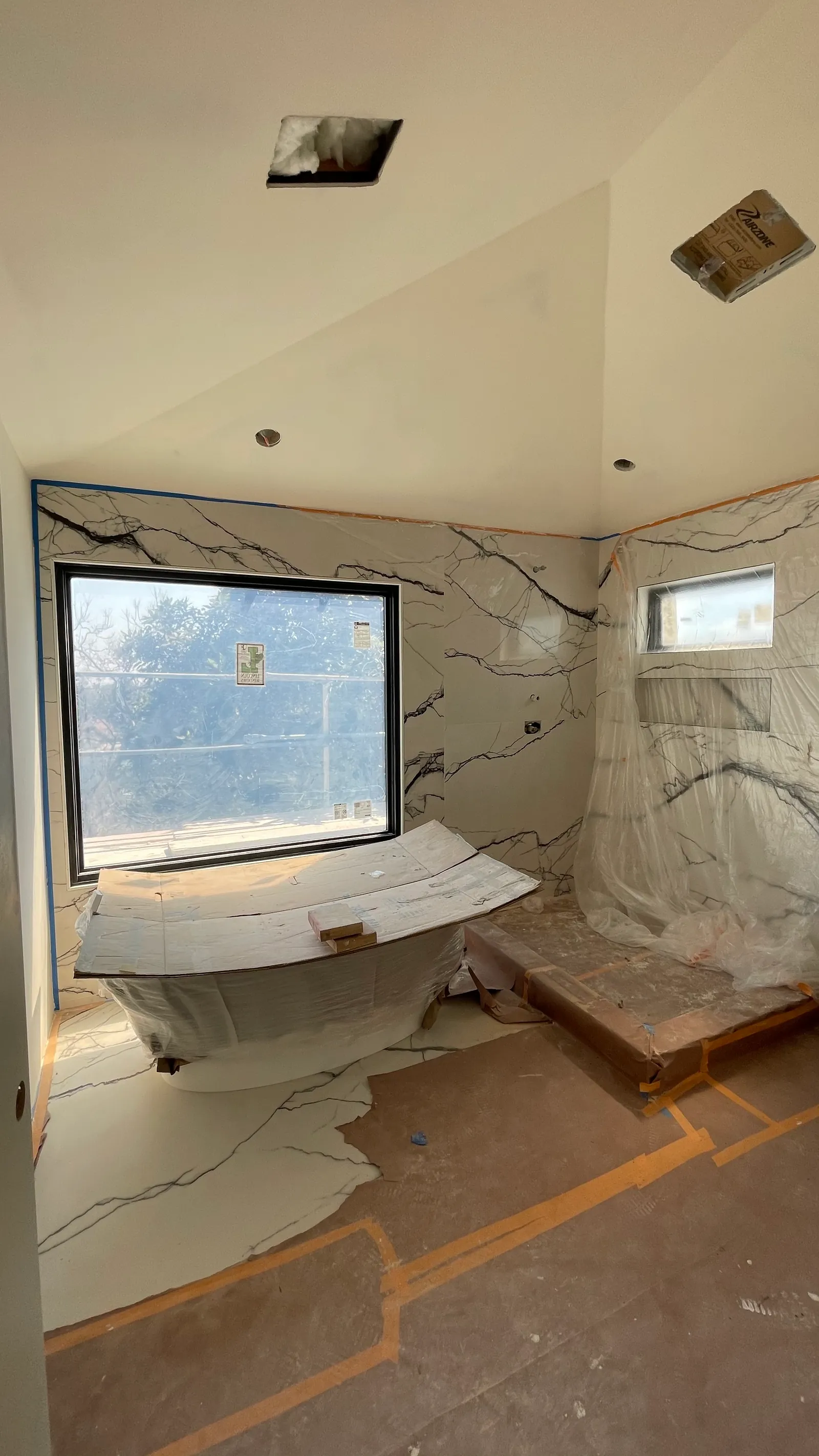 Bathroom boarded